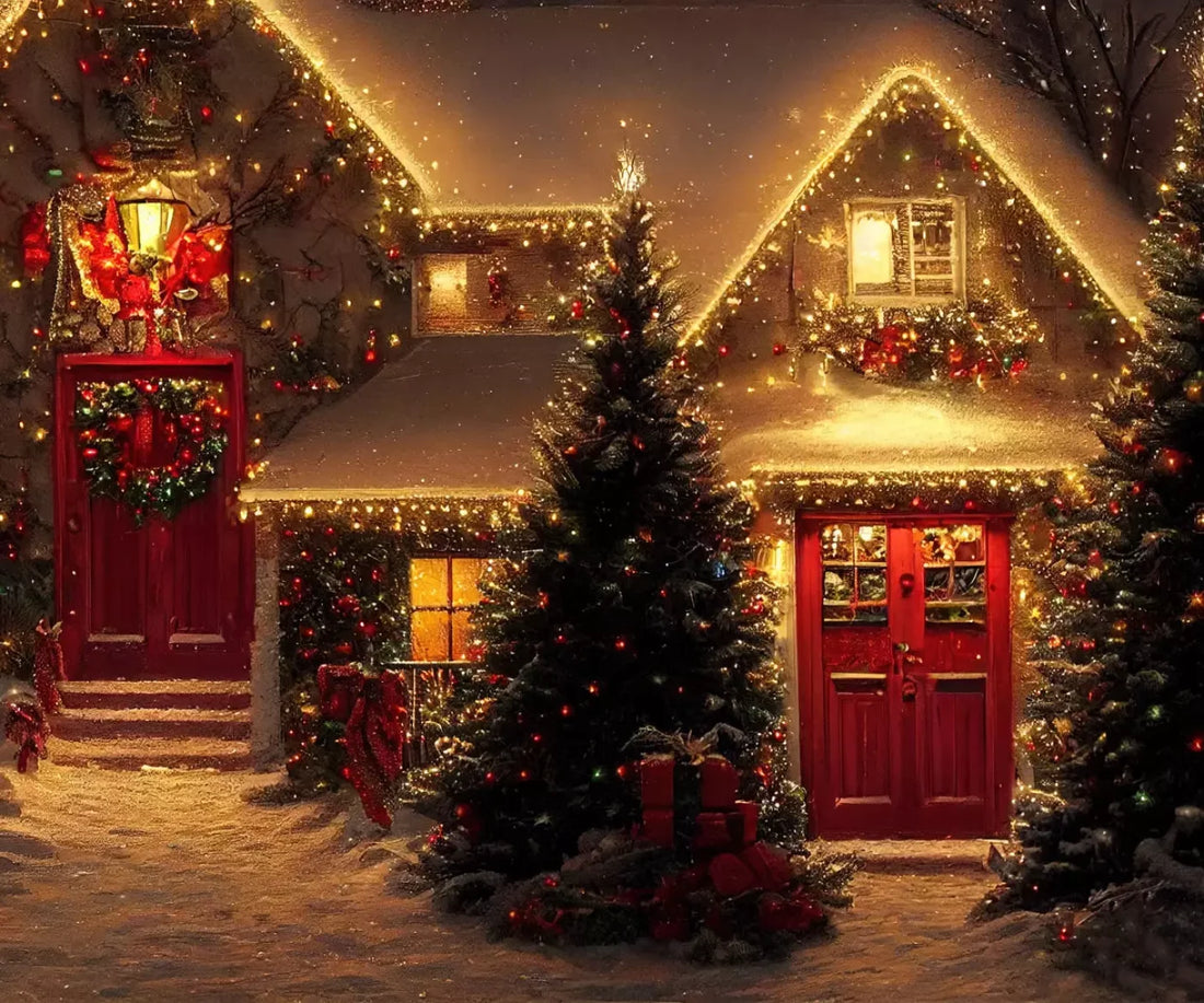 Christmas Night Iii 5’X4’2 Fleece (60 X 50 Inch) Backdrop