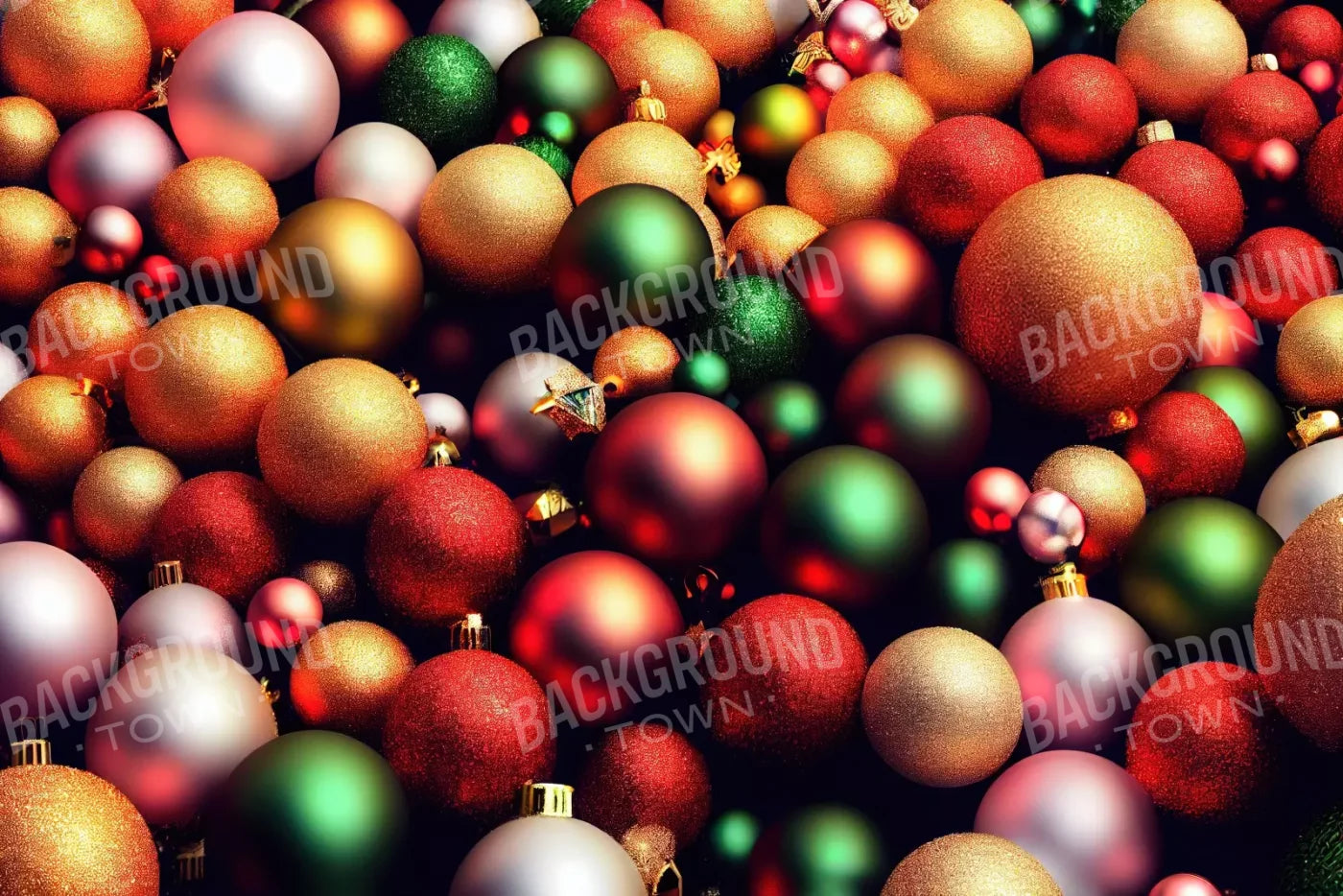 Christmas Ornaments I 12’X8’ Ultracloth (144 X 96 Inch) Backdrop