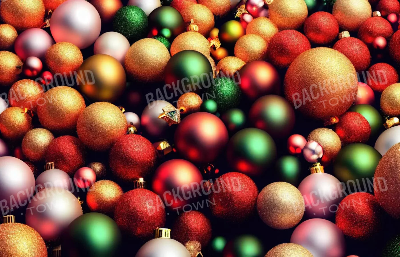 Christmas Ornaments I 14’X9’ Ultracloth (168 X 108 Inch) Backdrop