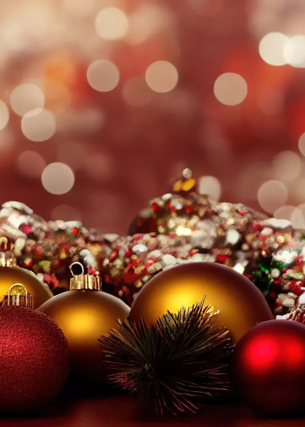 Christmas Ornaments Ii 5’X7’ Ultracloth (60 X 84 Inch) Backdrop
