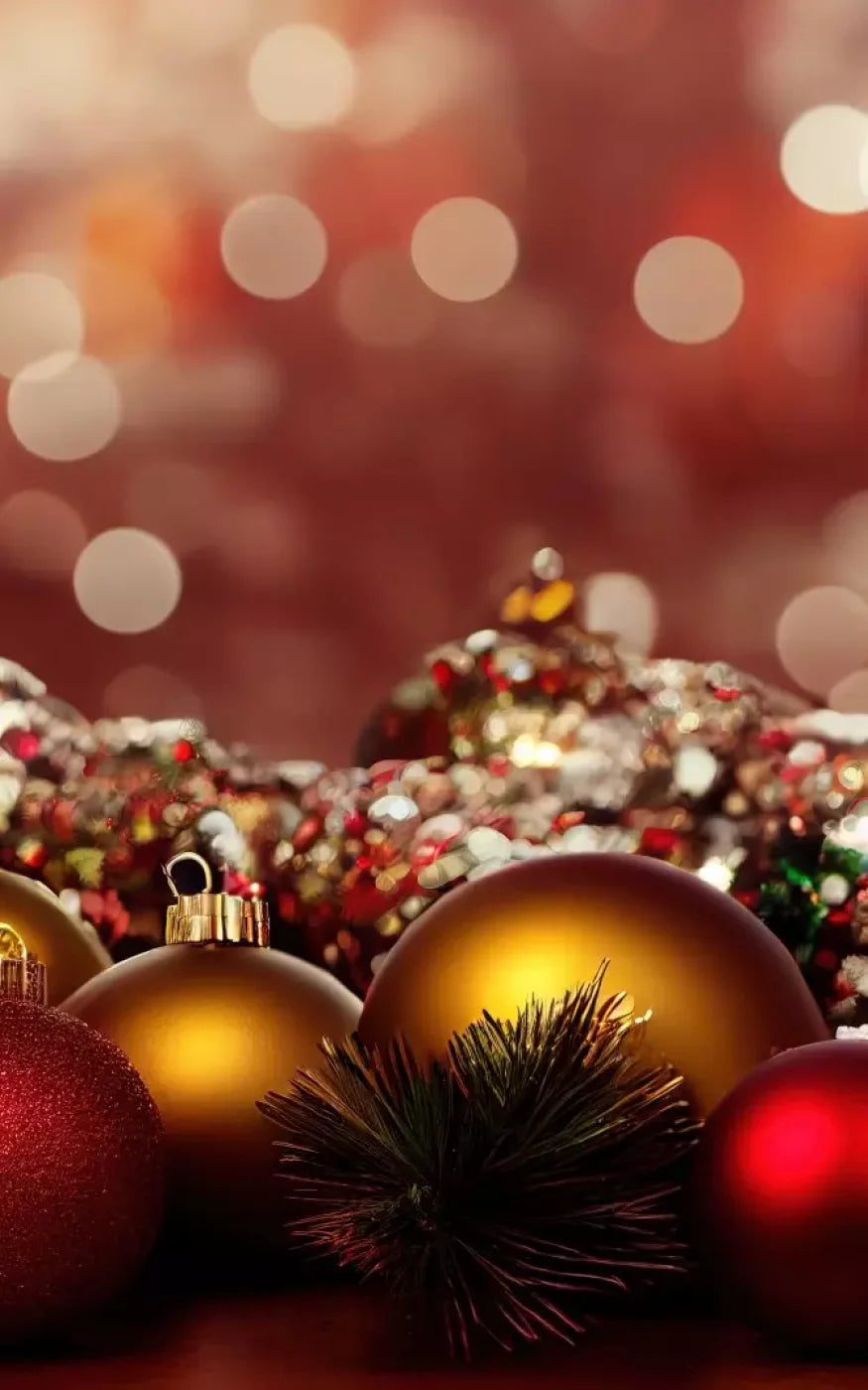Christmas Ornaments Ii 5’X8’ Ultracloth (60 X 96 Inch) Backdrop