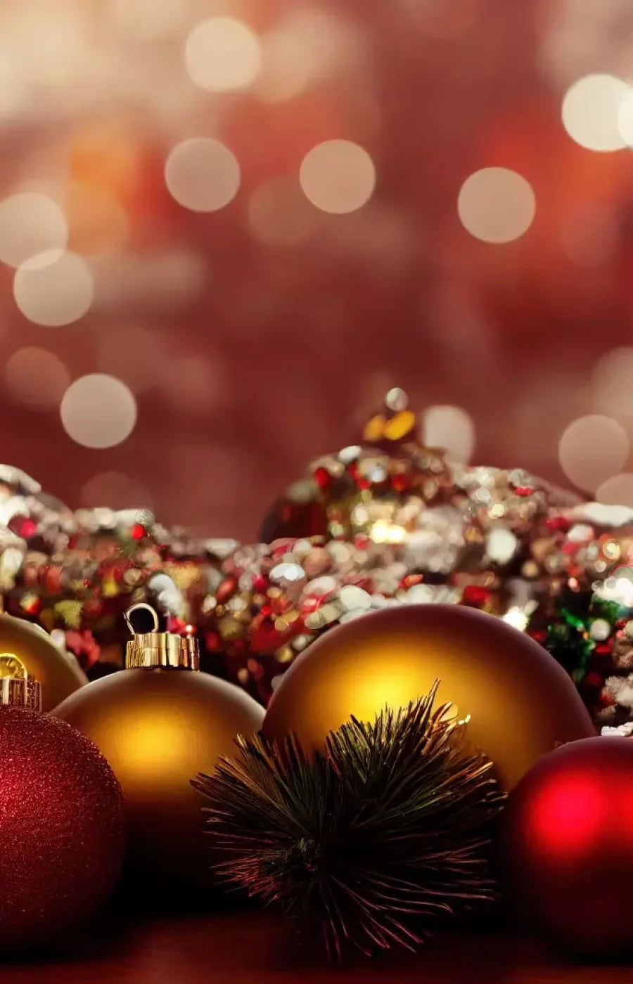 Christmas Ornaments Ii 9’X14’ Ultracloth (108 X 168 Inch) Backdrop