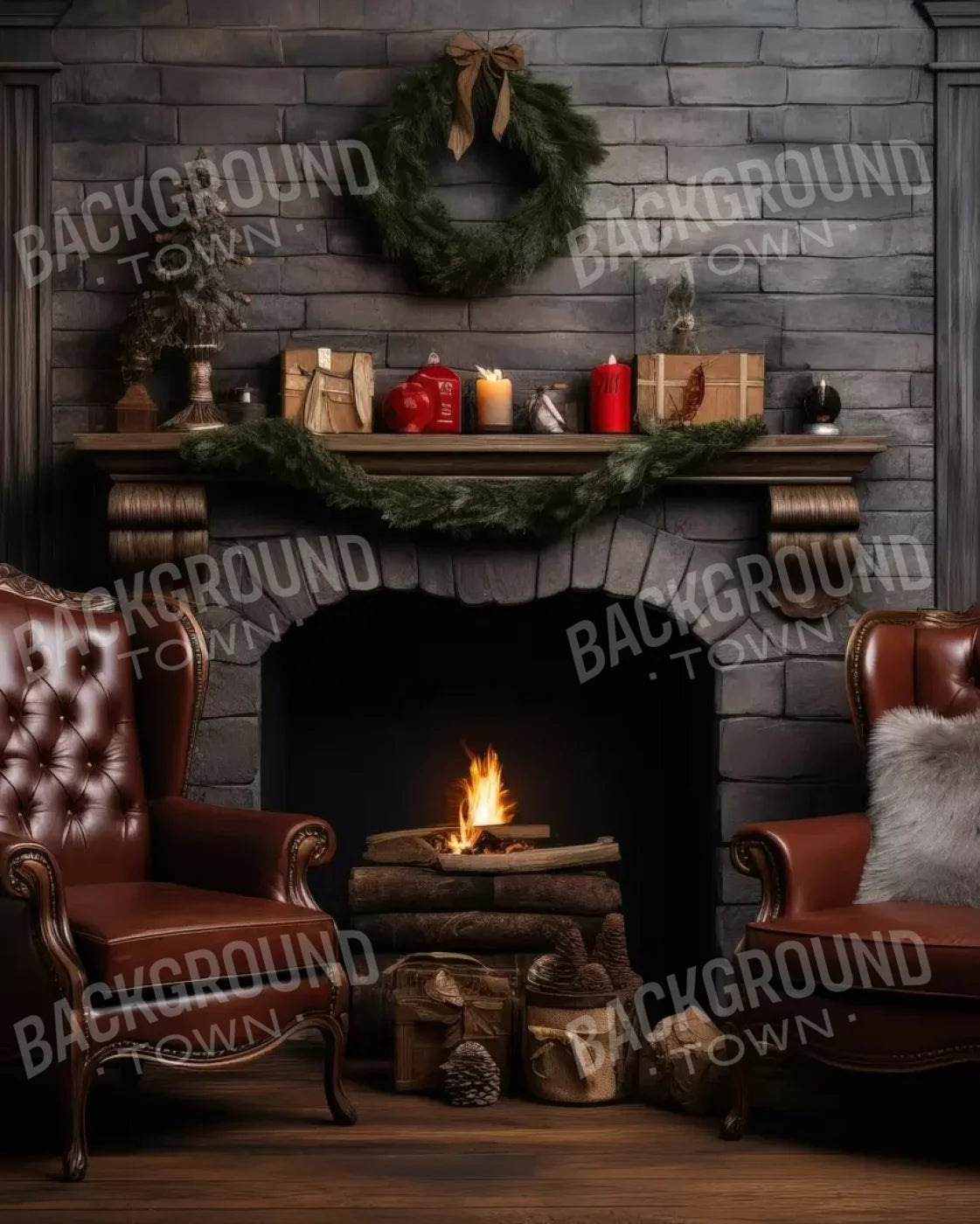 Christmas Peace Iii 8’X10’ Fleece (96 X 120 Inch) Backdrop