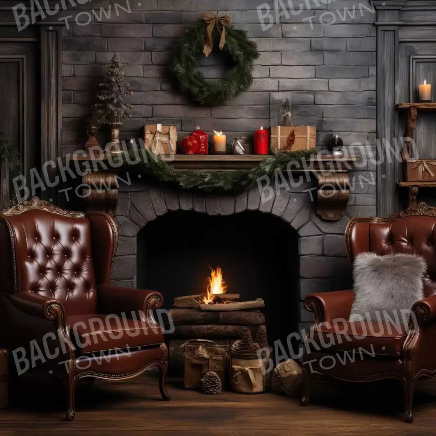 Christmas Peace Iii 8’X8’ Fleece (96 X Inch) Backdrop