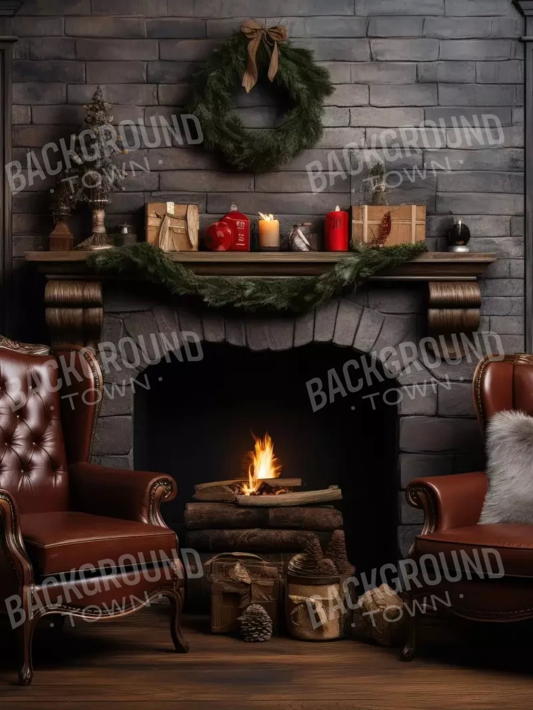 Christmas Peace Iii 6’X8’ Fleece (72 X 96 Inch) Backdrop