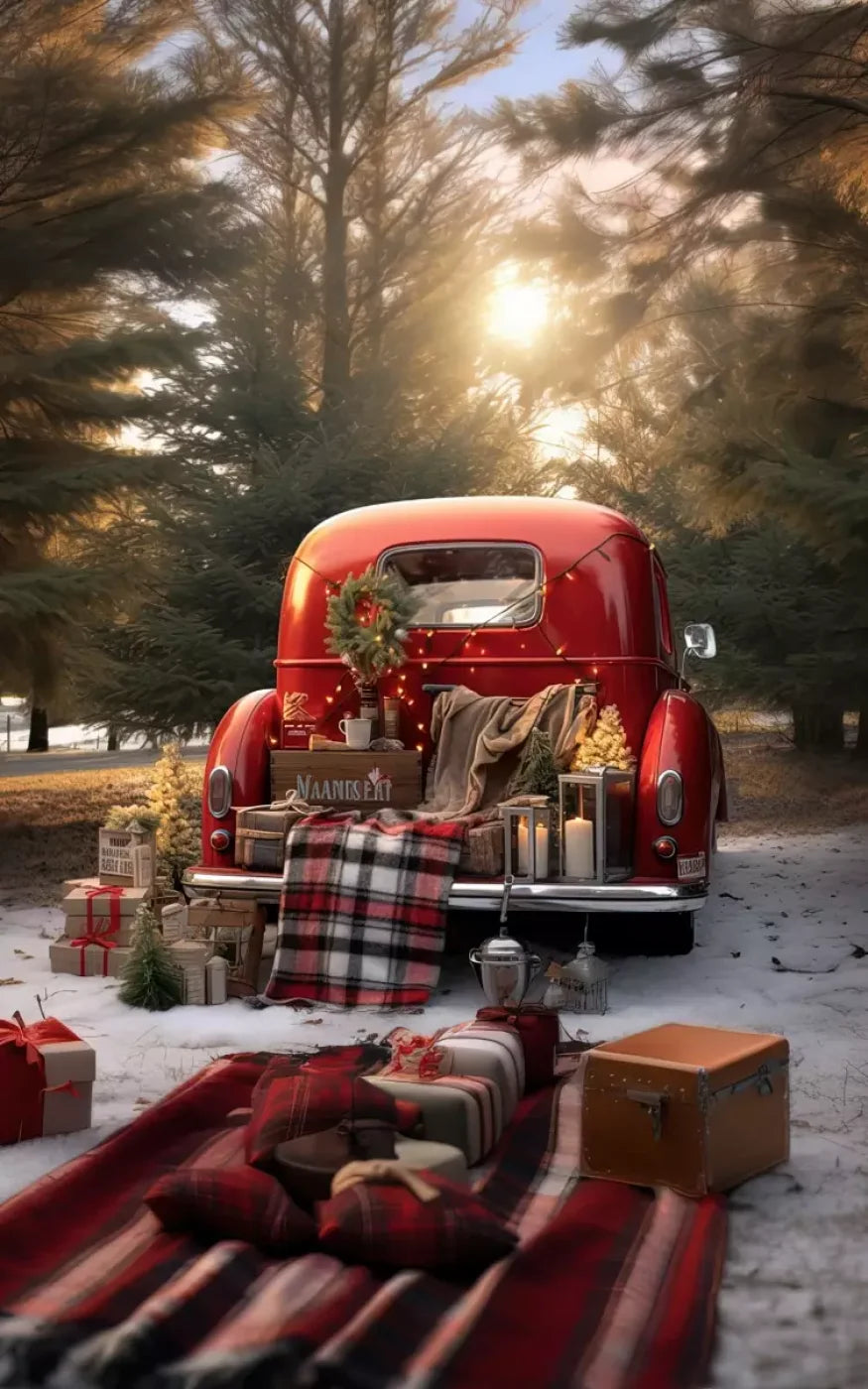 Christmas Picnic Iii 10’X16’ Ultracloth (120 X 192 Inch) Backdrop