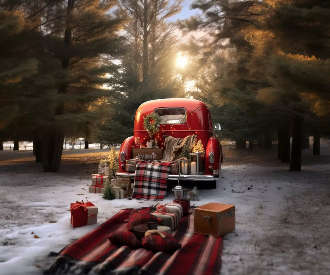 Christmas Picnic Iii 5’X4’2 Fleece (60 X 50 Inch) Backdrop