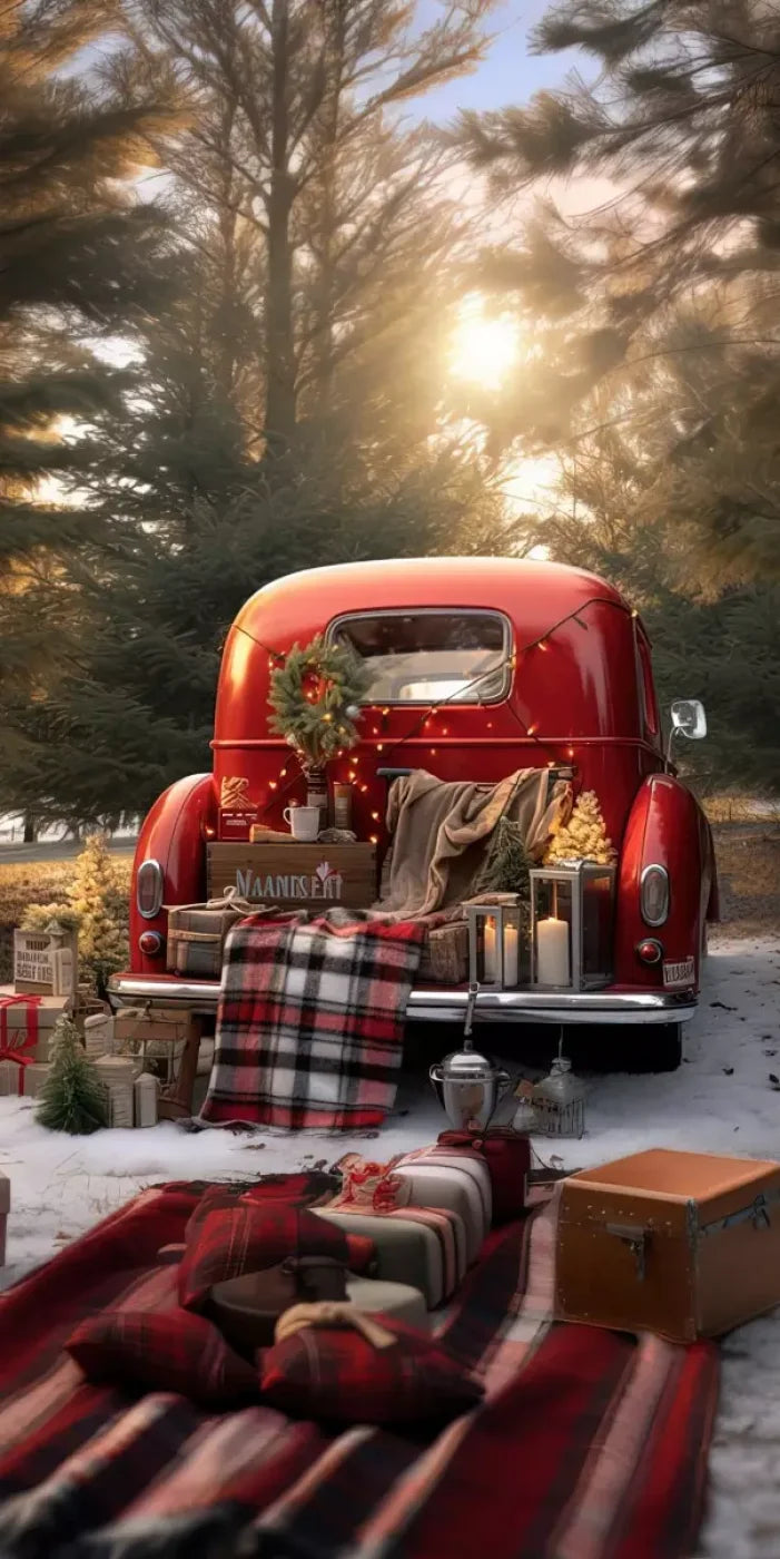 Christmas Picnic Iii 8’X16’ Ultracloth (96 X 192 Inch) Backdrop