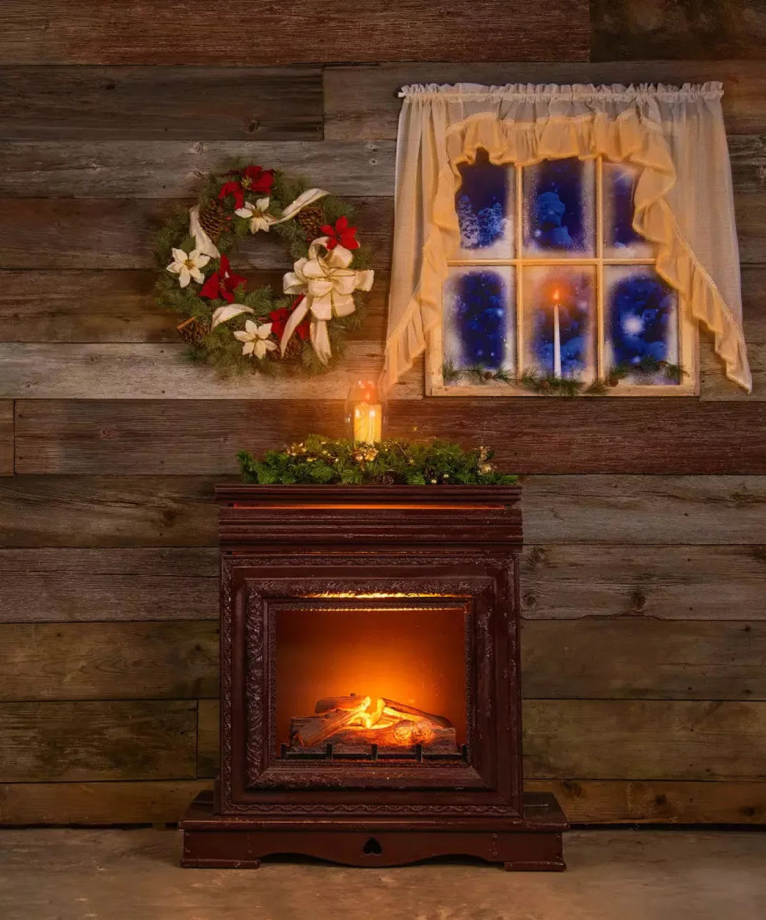 Brown Christmas Backdrop for Photography
