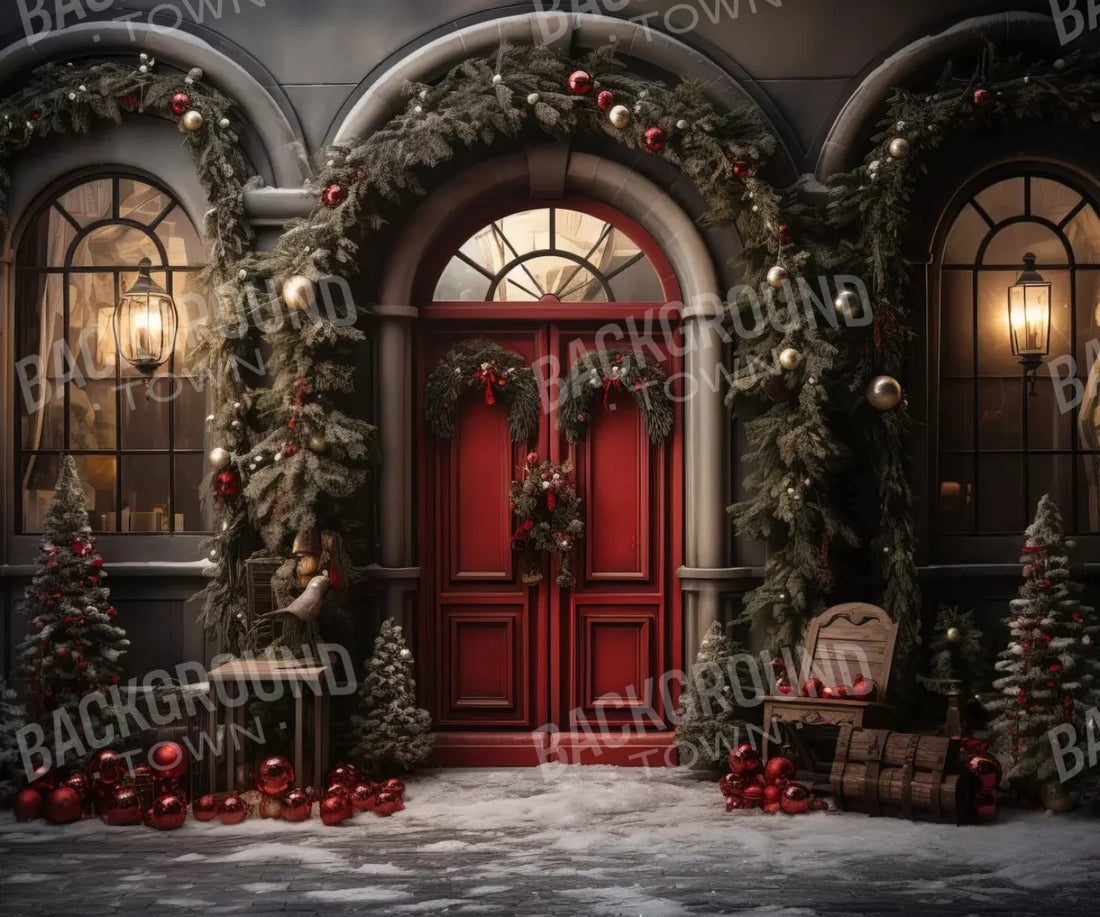 Gray Christmas Backdrop for Photography