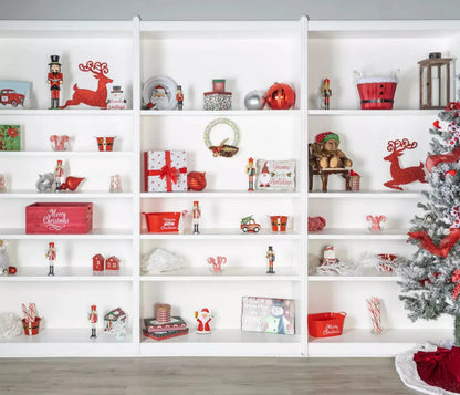 Christmas Shelf 12X10 Ultracloth ( 144 X 120 Inch ) Backdrop