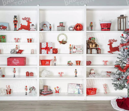 Christmas Shelf 12X10 Ultracloth ( 144 X 120 Inch ) Backdrop