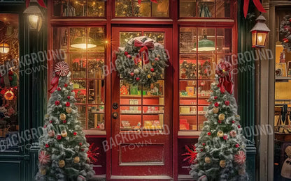 Christmas Shop Ii 8’X5’ Ultracloth (96 X 60 Inch) Backdrop