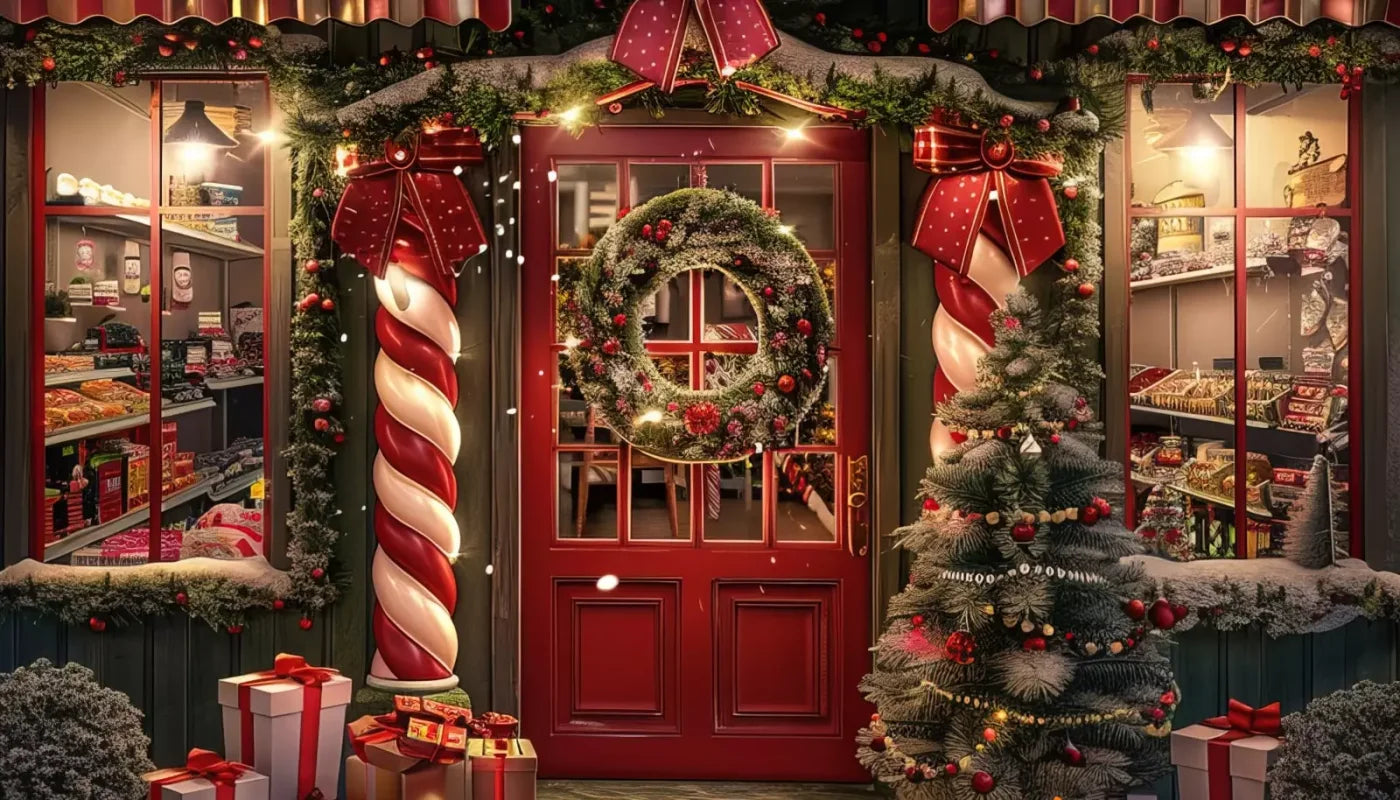 Christmas Shop I 14’X8’ Ultracloth (168 X 96 Inch) Backdrop