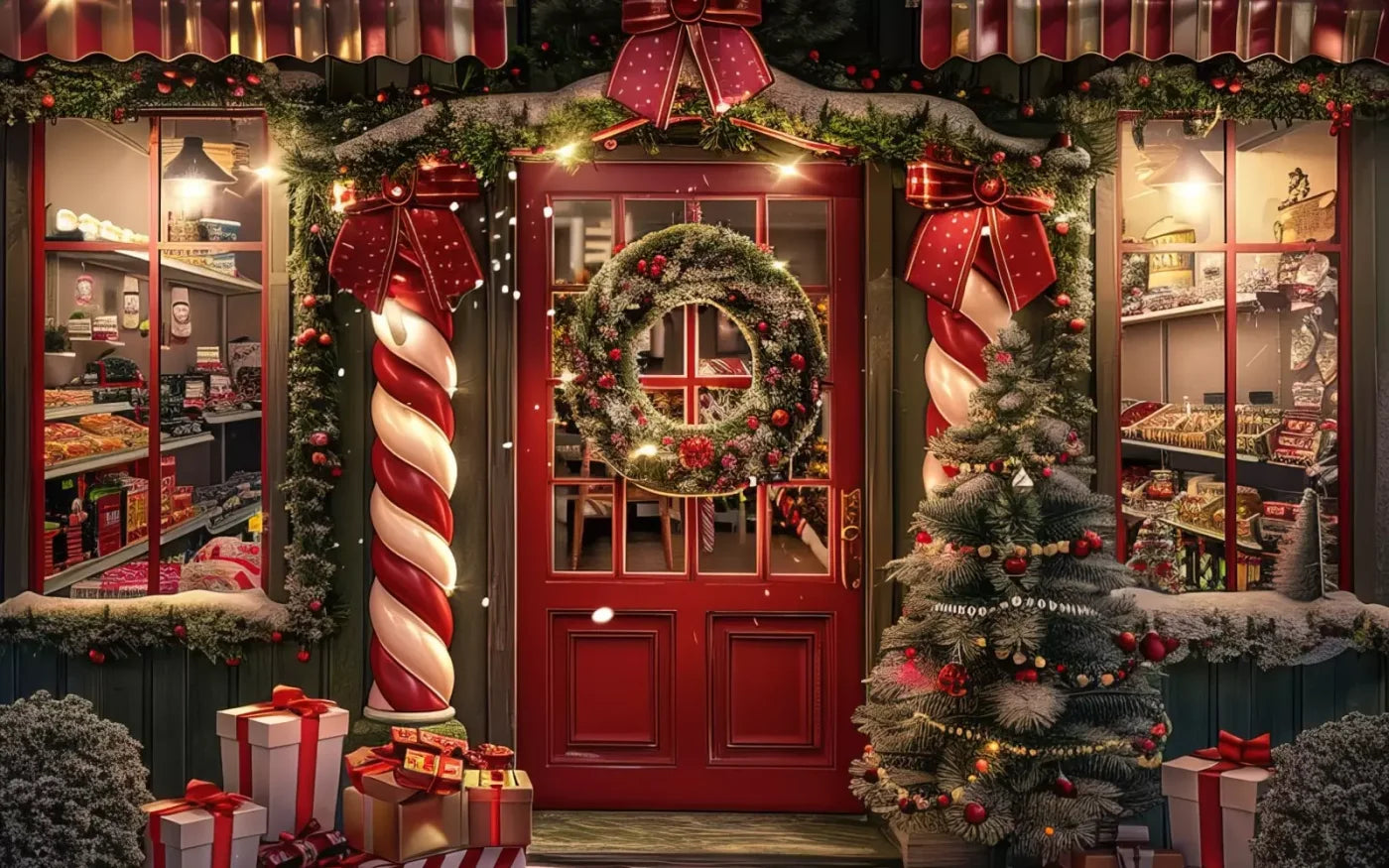 Christmas Shop I 16’X10’ Ultracloth (192 X 120 Inch) Backdrop