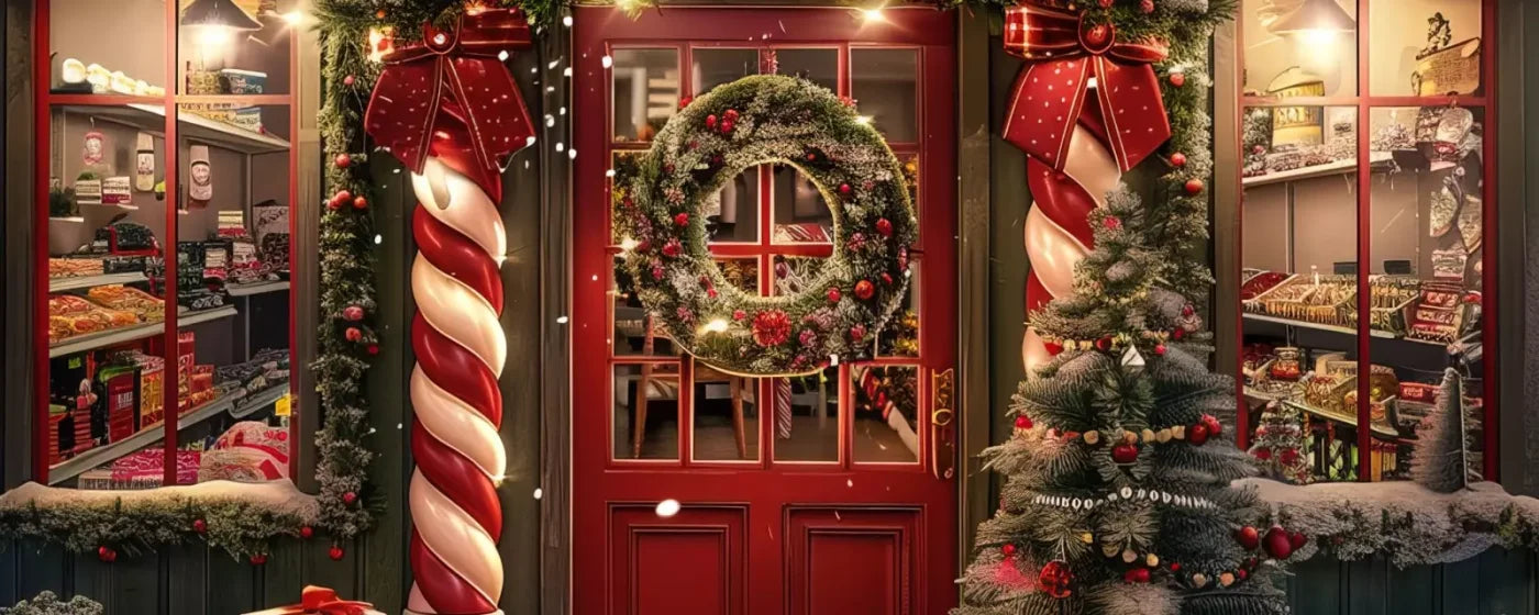 Christmas Shop I 20’X8’ Ultracloth (240 X 96 Inch) Backdrop