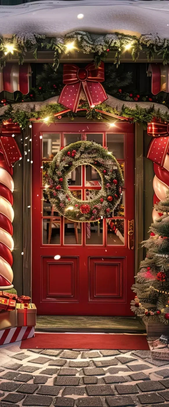 Christmas Shop I 5’X12’ Ultracloth For Westcott X-Drop (60 X 144 Inch) Backdrop