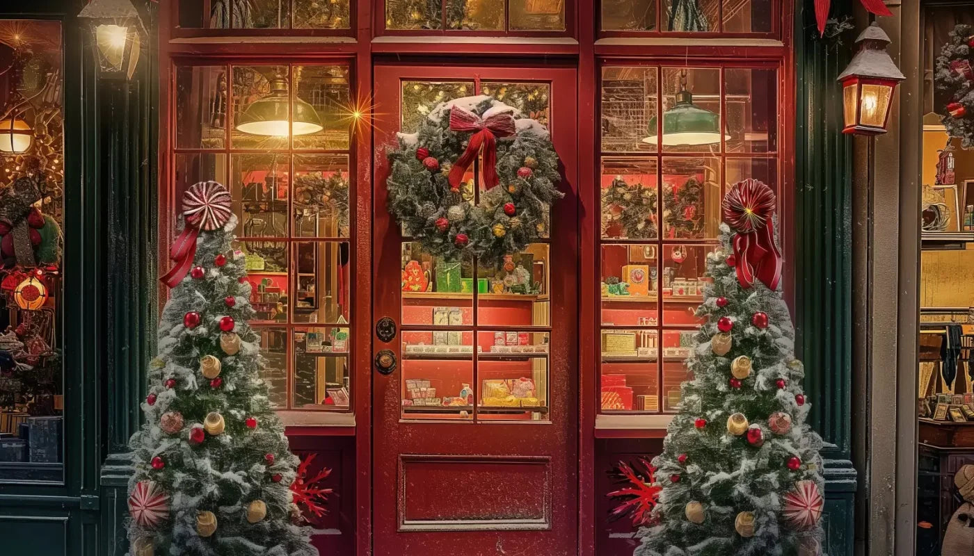 Christmas Shop Ii 14’X8’ Ultracloth (168 X 96 Inch) Backdrop