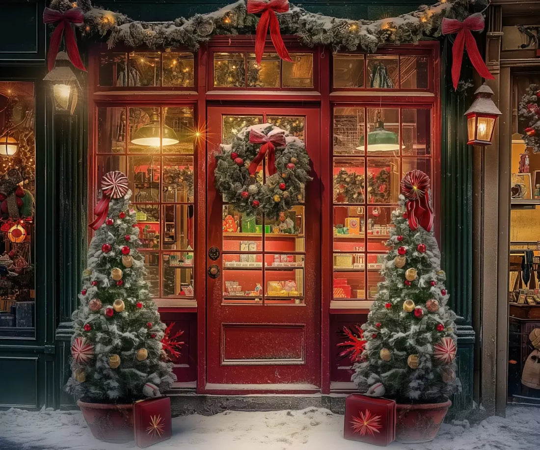 Christmas Shop Ii 5’X4’2 Fleece (60 X 50 Inch) Backdrop