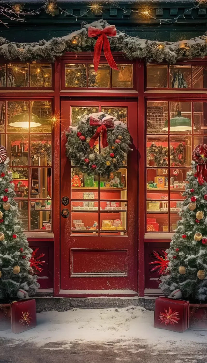 Christmas Shop Ii 8’X14’ Ultracloth (96 X 168 Inch) Backdrop