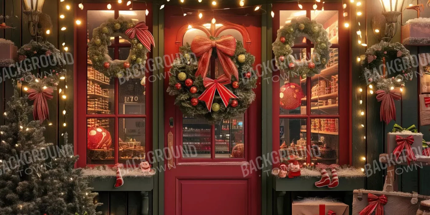 Christmas Shop Iii 16’X8’ Ultracloth (192 X 96 Inch) Backdrop