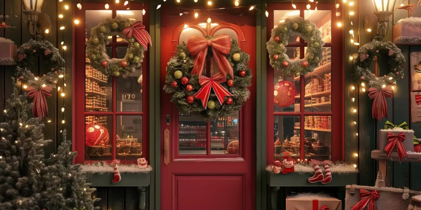 Christmas Shop Iii 20’X10’ Ultracloth (240 X 120 Inch) Backdrop
