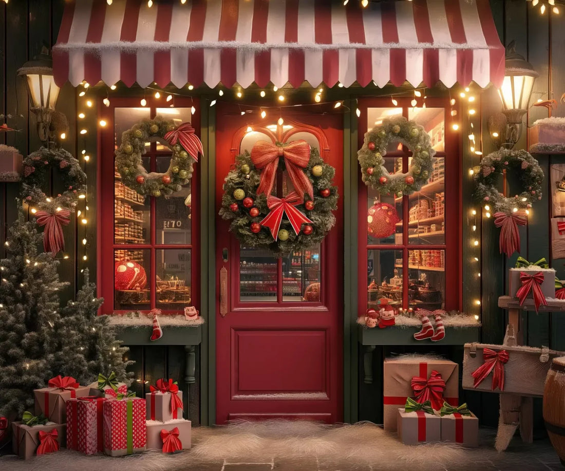 Christmas Shop Iii 5’X4’2 Fleece (60 X 50 Inch) Backdrop