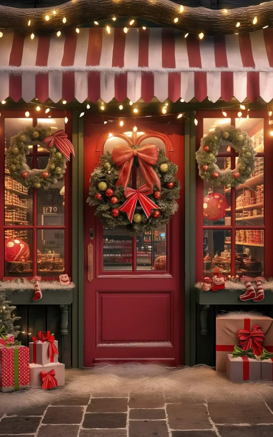 Christmas Shop Iii 5’X8’ Ultracloth (60 X 96 Inch) Backdrop