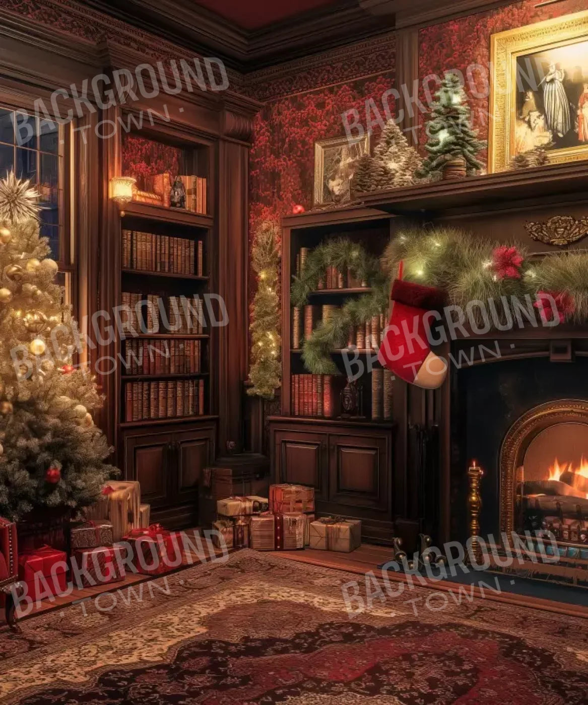 Christmas Study I 10’X12’ Ultracloth (120 X 144 Inch) Backdrop