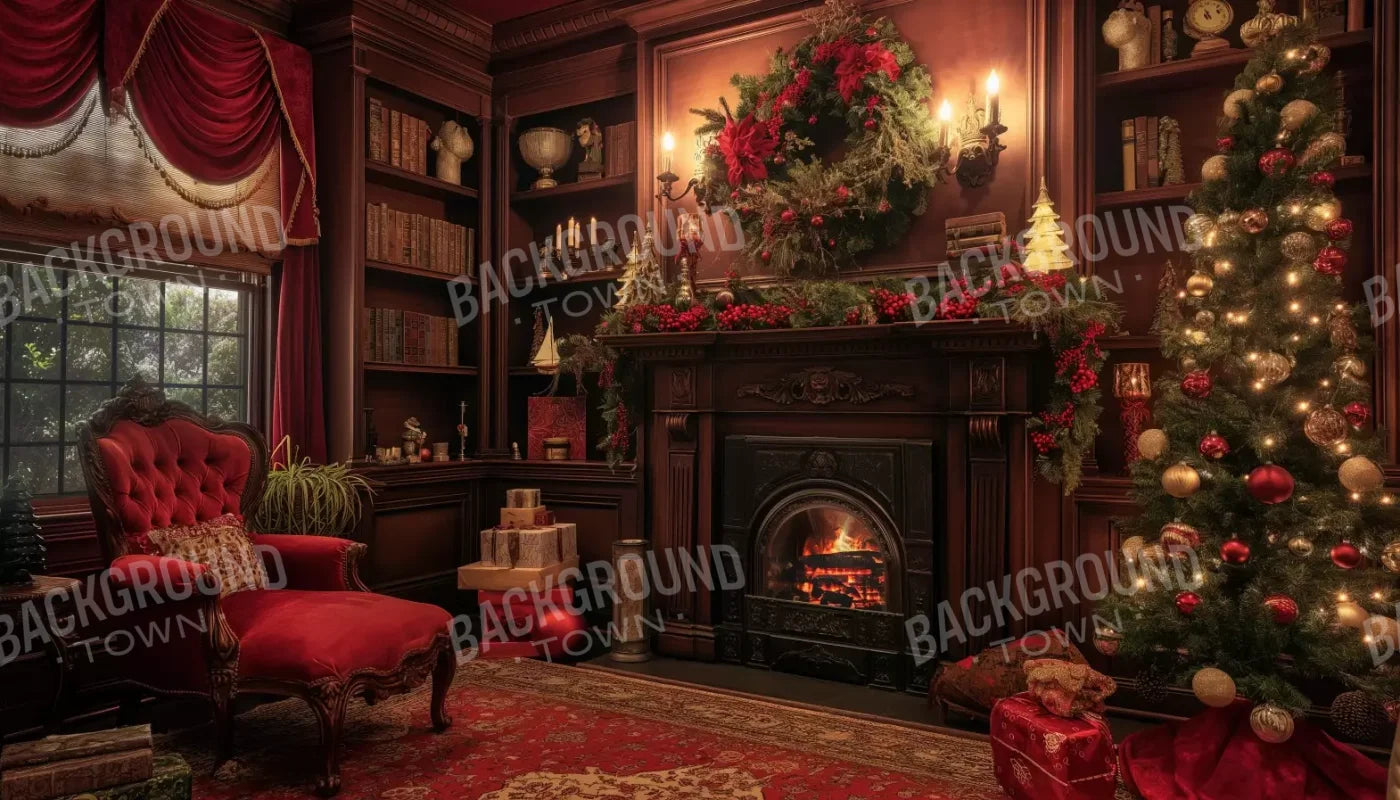 Christmas Study Ii 14’X8’ Ultracloth (168 X 96 Inch) Backdrop