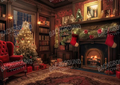 Christmas Study I 7’X5’ Ultracloth (84 X 60 Inch) Backdrop