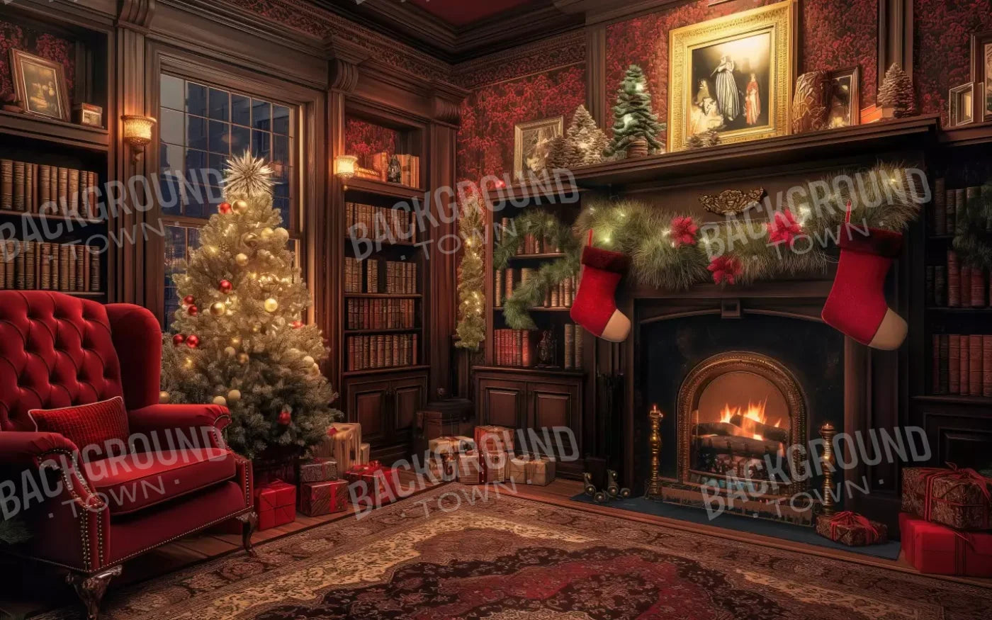 Christmas Study I 8’X5’ Ultracloth (96 X 60 Inch) Backdrop