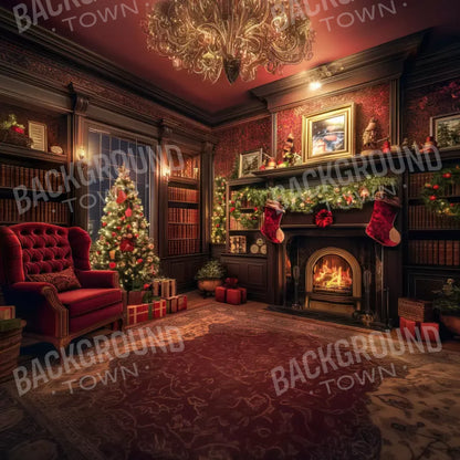 Christmas Study I Full 8’X8’ Fleece (96 X Inch) Backdrop