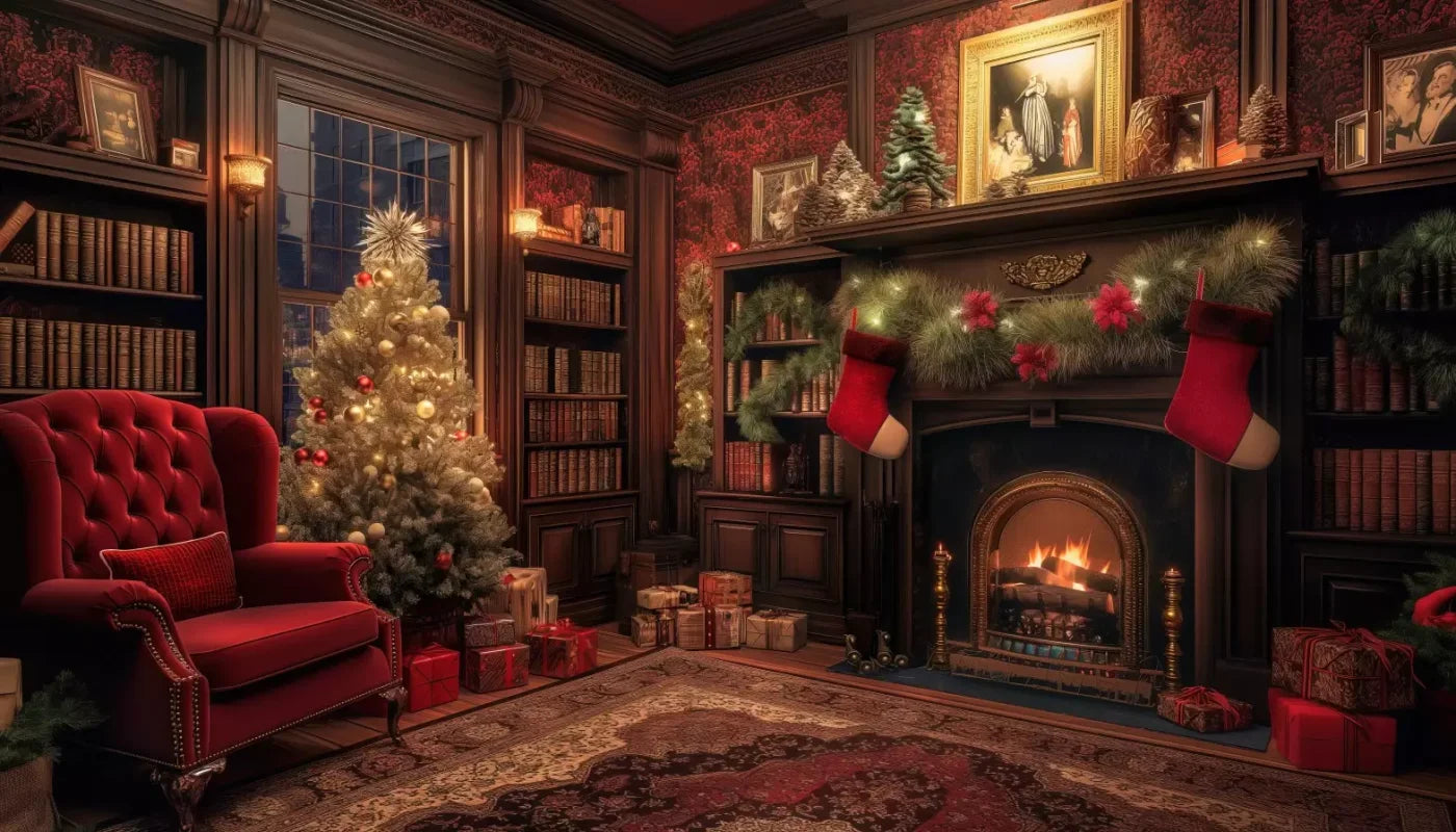 Christmas Study I 14’X8’ Ultracloth (168 X 96 Inch) Backdrop