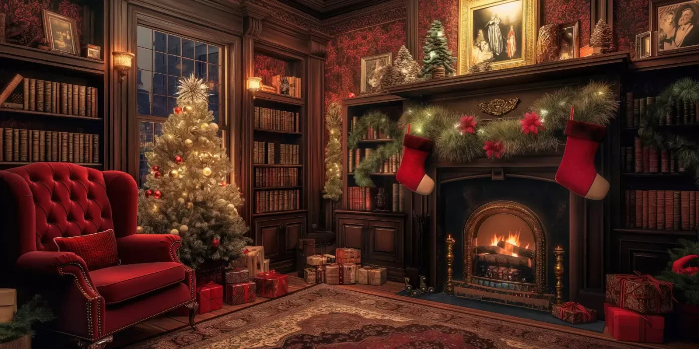 Christmas Study I 16’X8’ Ultracloth (192 X 96 Inch) Backdrop