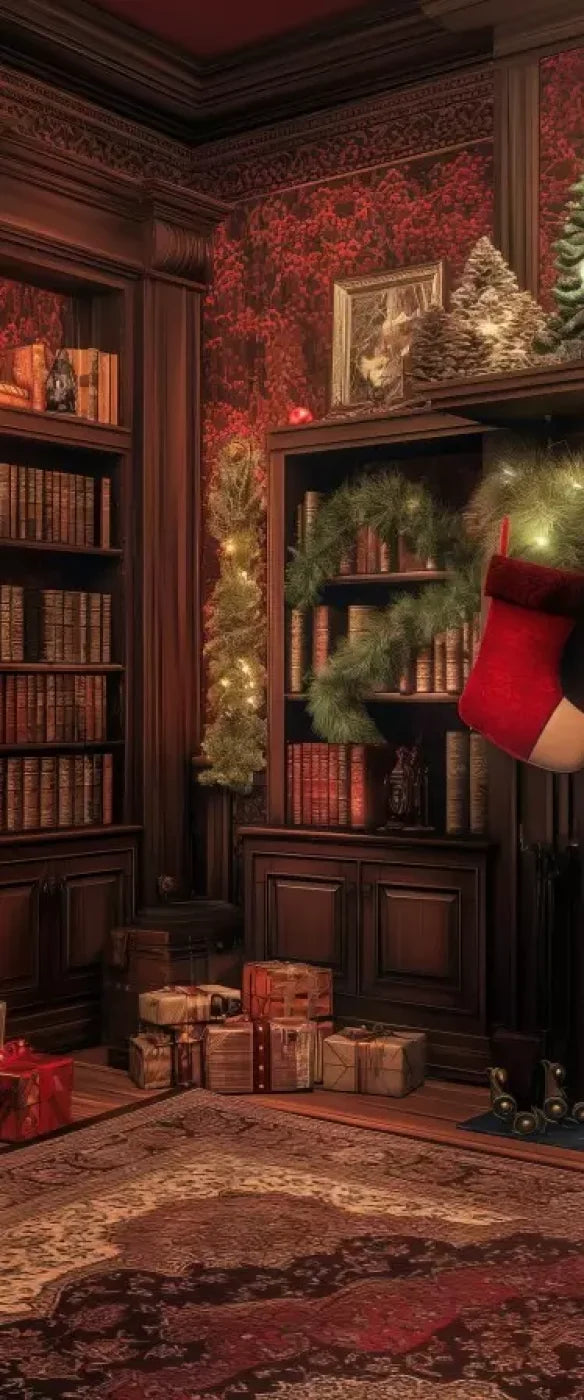 Christmas Study I 5’X12’ Ultracloth For Westcott X-Drop (60 X 144 Inch) Backdrop