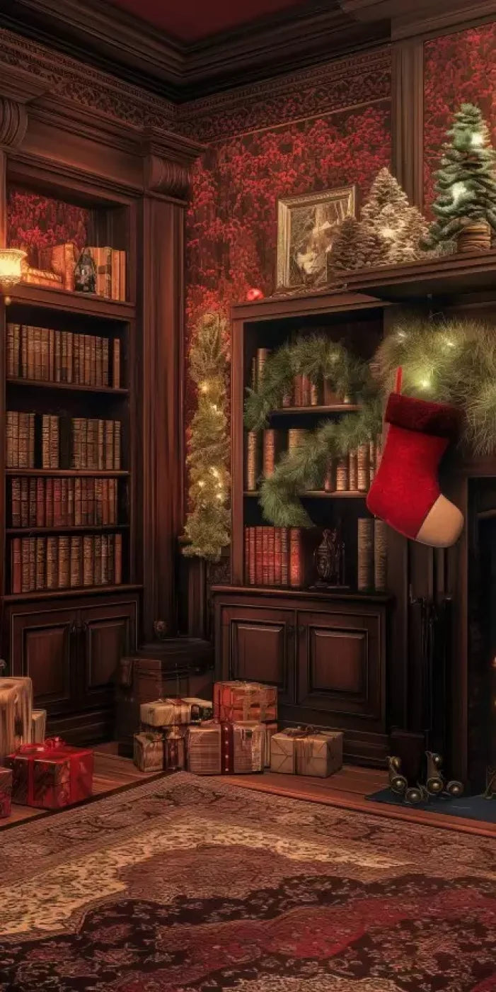 Christmas Study I 8’X16’ Ultracloth (96 X 192 Inch) Backdrop