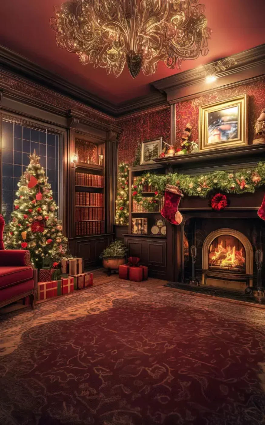 Christmas Study I Full 5’X8’ Ultracloth (60 X 96 Inch) Backdrop