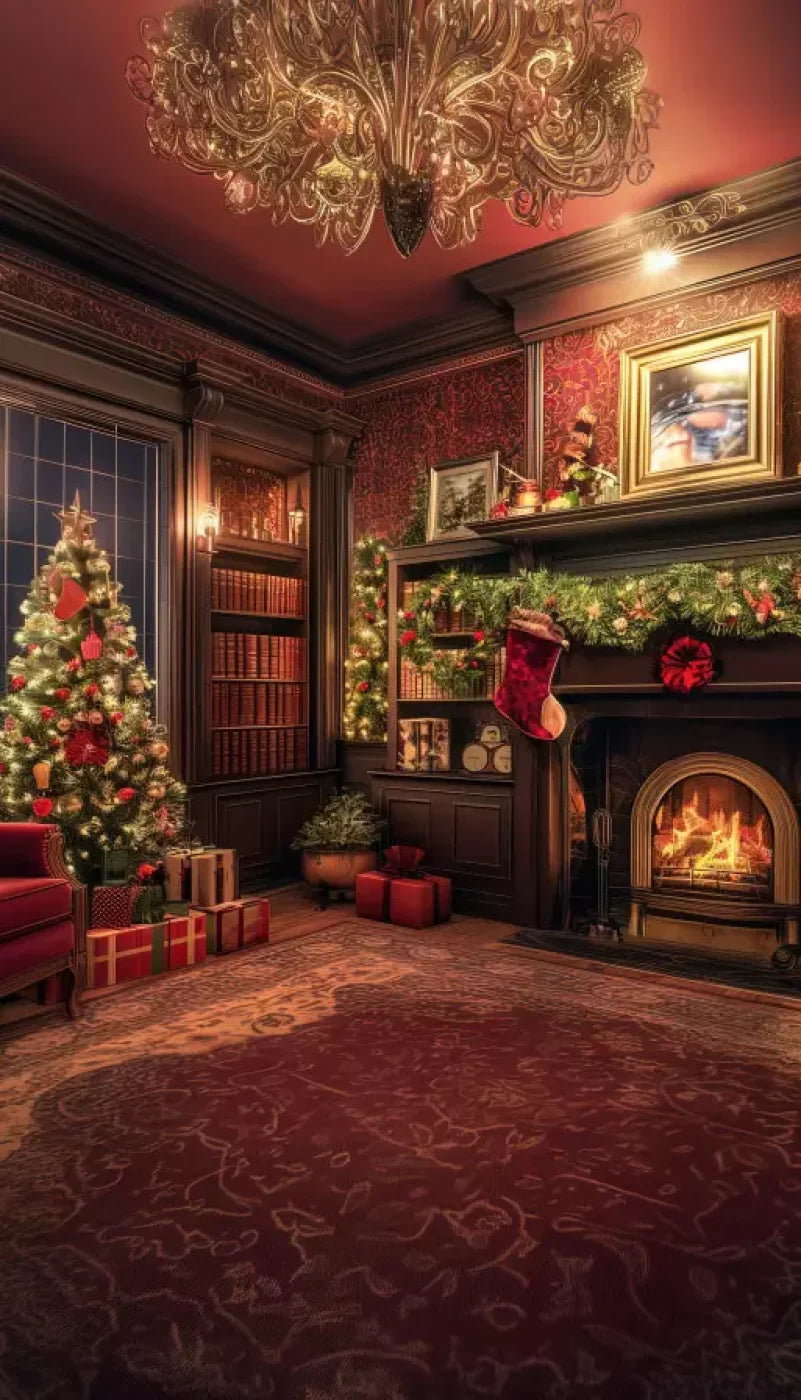 Christmas Study I Full 8’X14’ Ultracloth (96 X 168 Inch) Backdrop