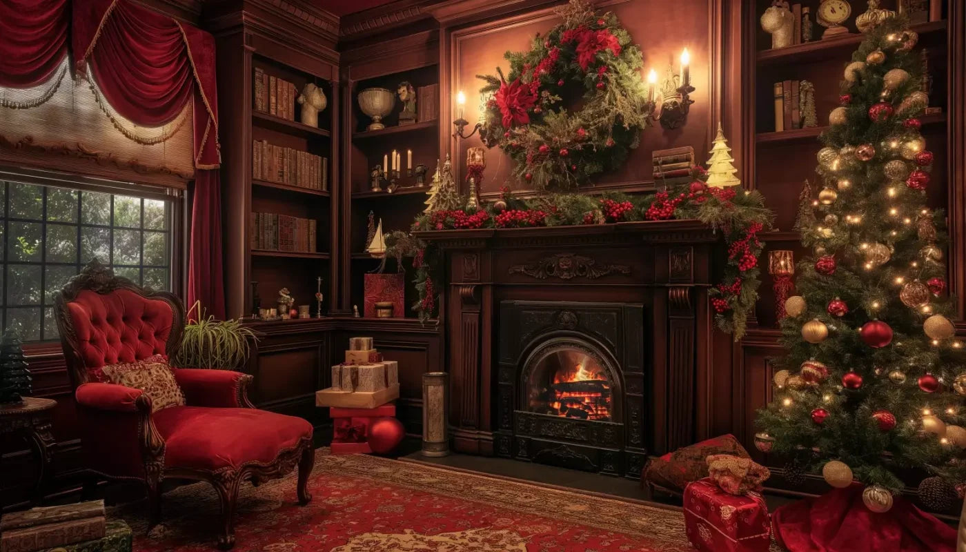 Christmas Study Ii 14’X8’ Ultracloth (168 X 96 Inch) Backdrop