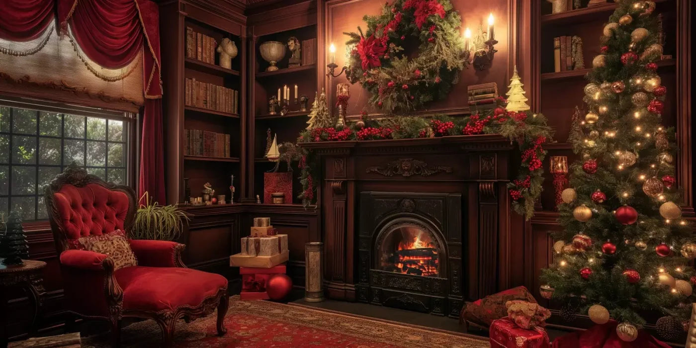 Christmas Study Ii 16’X8’ Ultracloth (192 X 96 Inch) Backdrop