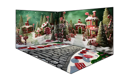 Christmas Town 2 Wall Bundle Backdrop