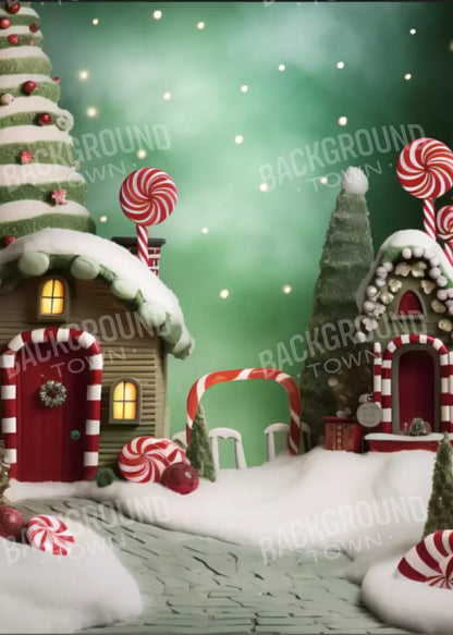 Christmas Town Iii 5’X7’ Ultracloth (60 X 84 Inch) Backdrop