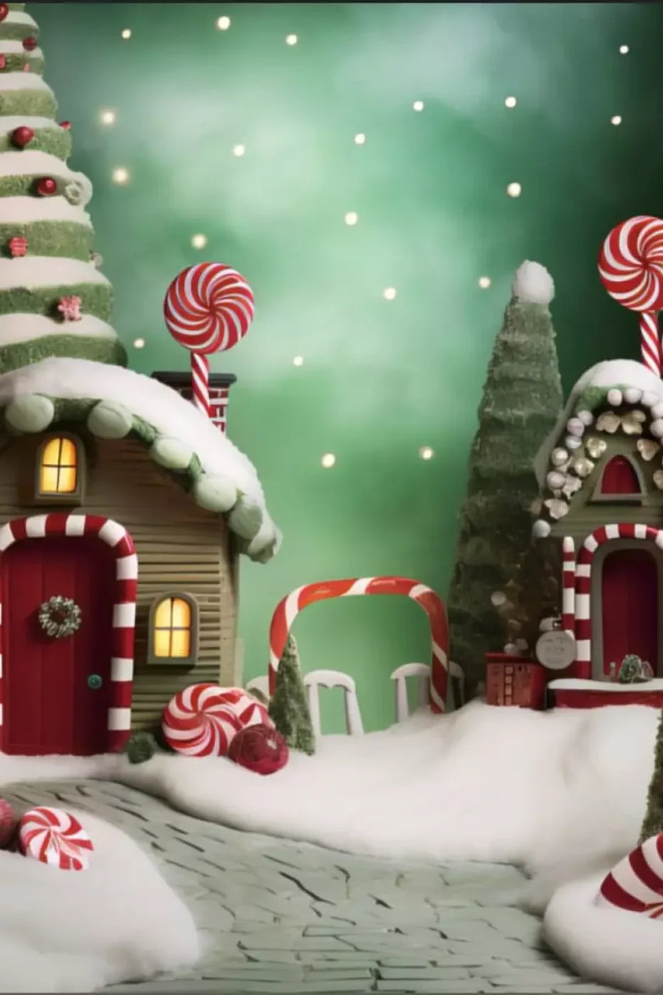 Christmas Town Iii 8’X12’ Ultracloth (96 X 144 Inch) Backdrop