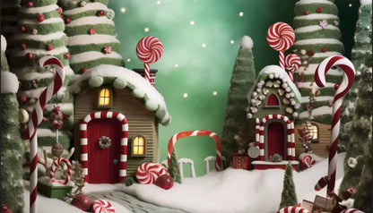 Christmas Town Iii 14’X8’ Ultracloth (168 X 96 Inch) Backdrop