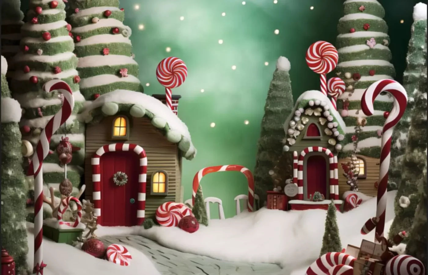 Christmas Town Iii 14’X9’ Ultracloth (168 X 108 Inch) Backdrop
