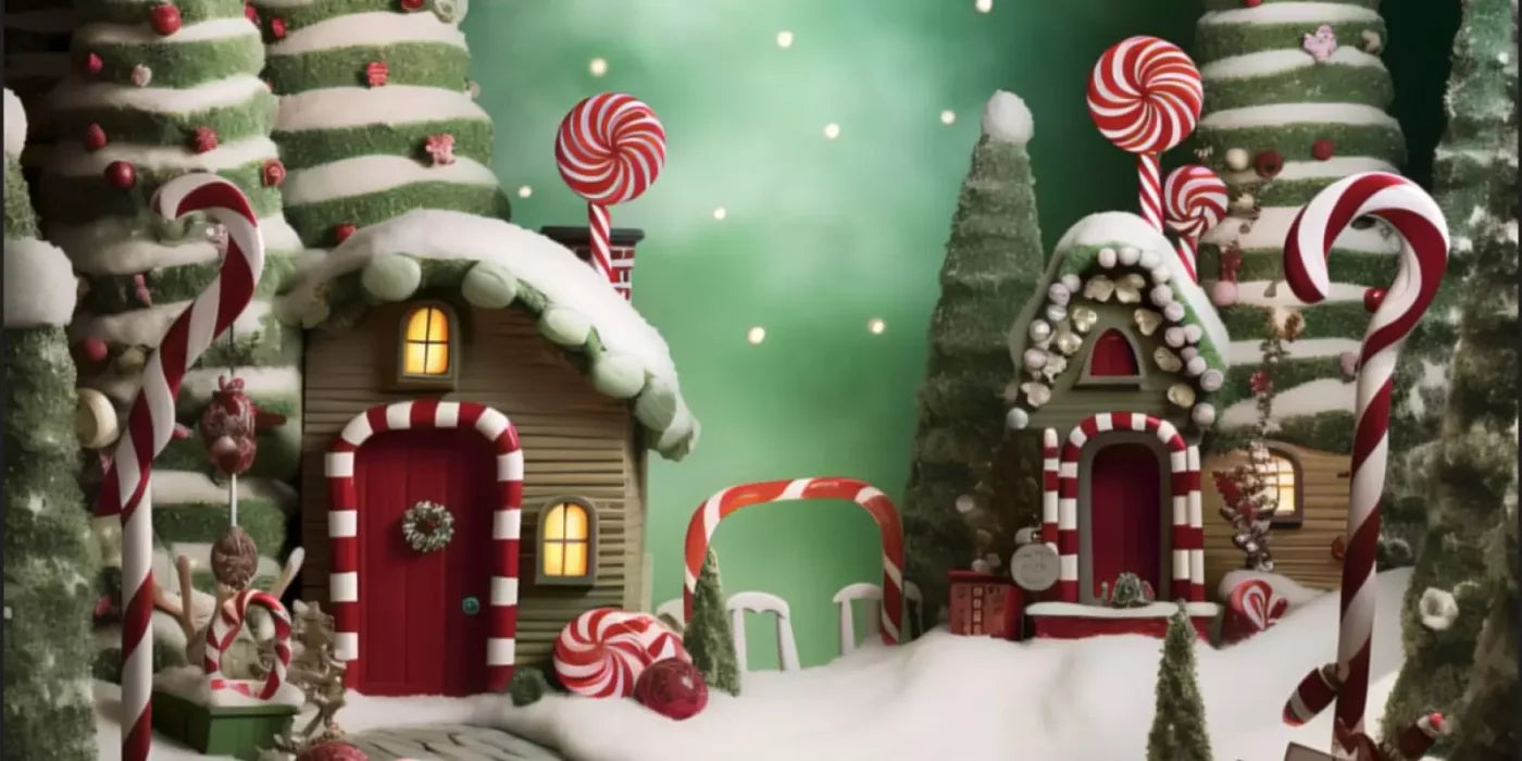 Christmas Town Iii 20’X10’ Ultracloth (240 X 120 Inch) Backdrop
