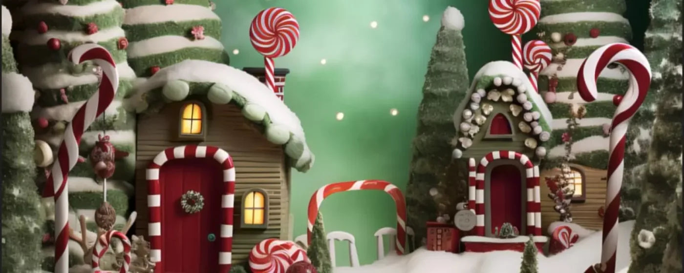 Christmas Town Iii 20’X8’ Ultracloth (240 X 96 Inch) Backdrop