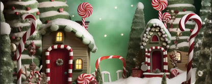 Christmas Town Iii 20’X8’ Ultracloth (240 X 96 Inch) Backdrop