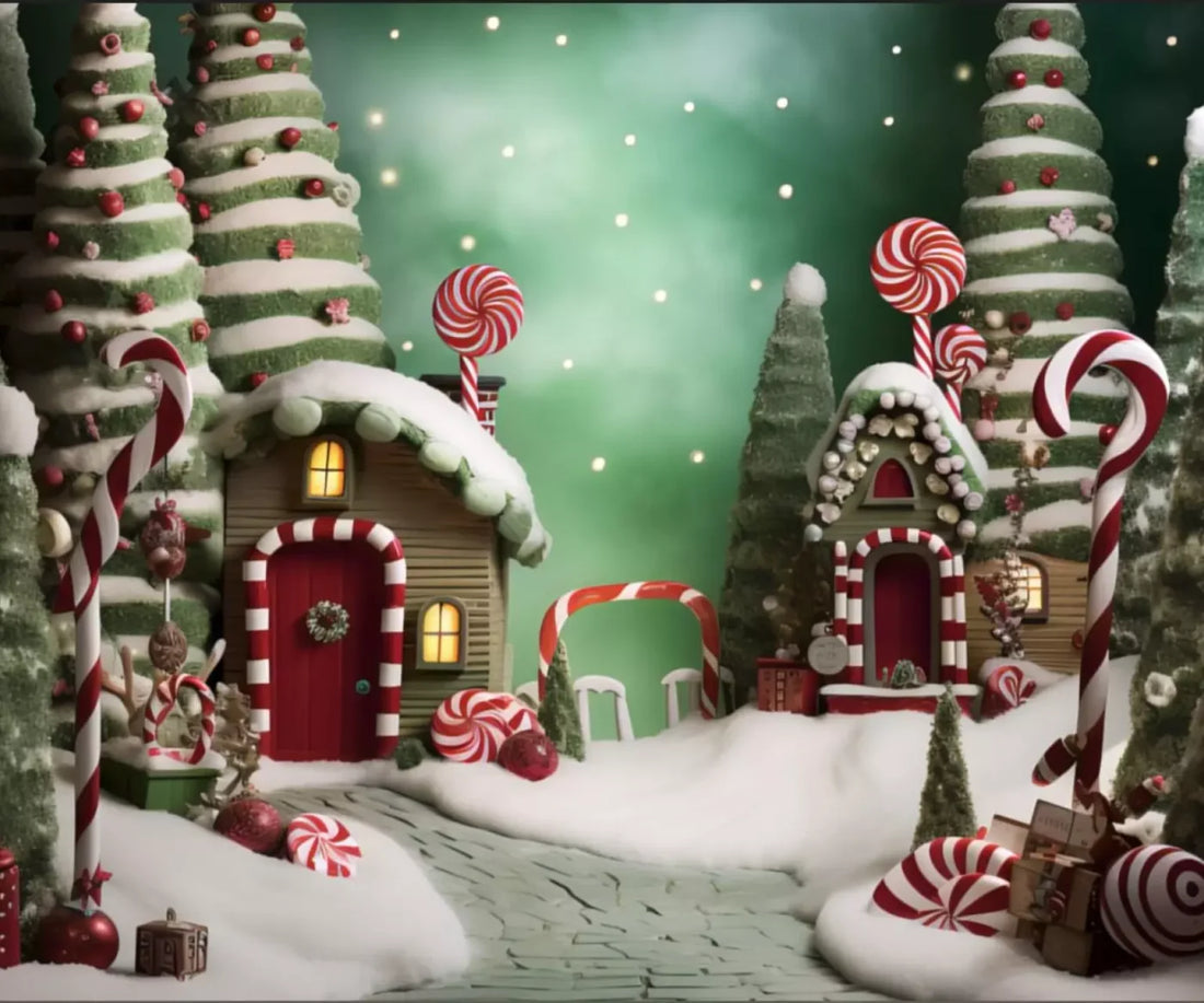 Christmas Town Iii 5’X4’2 Fleece (60 X 50 Inch) Backdrop